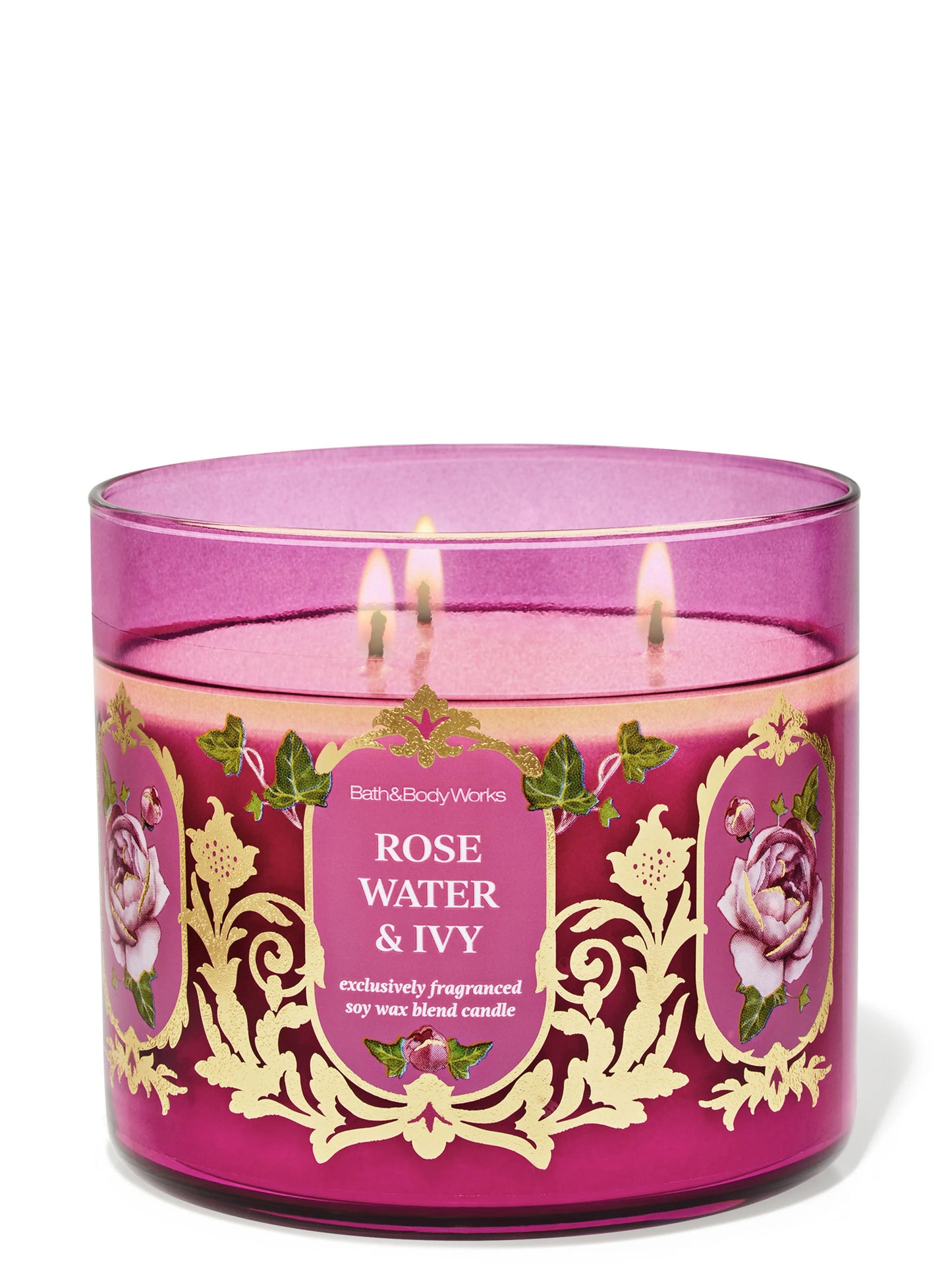 🌷Vela 3 Mechas Rose Water & Ivy🌷