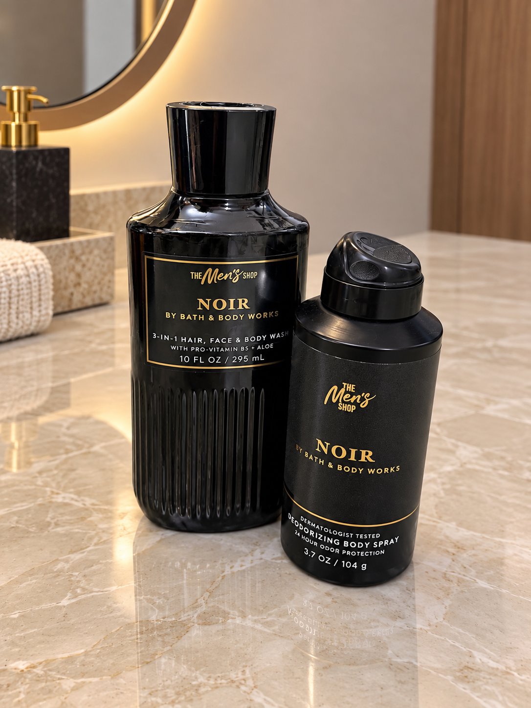 Set de 2 Piezas Noir