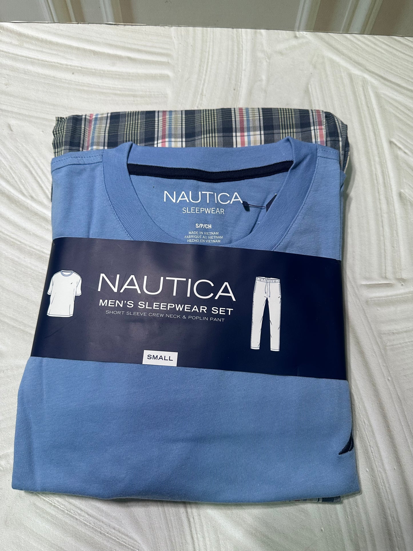 Pijama Náutica camiseta Celeste