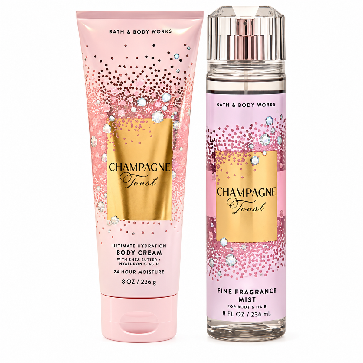 Set 2pcs Champagne Toast B&BW