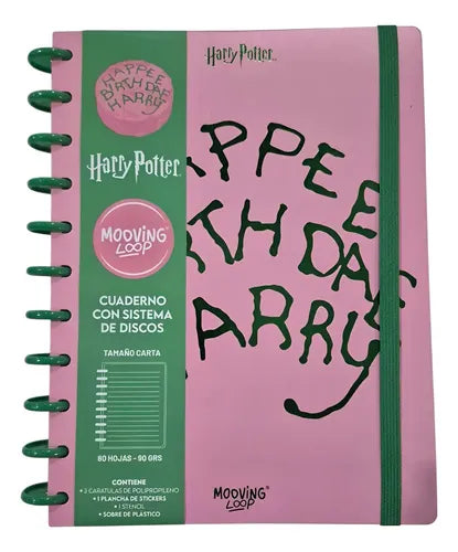 Cuaderno con Discos Harry Potter