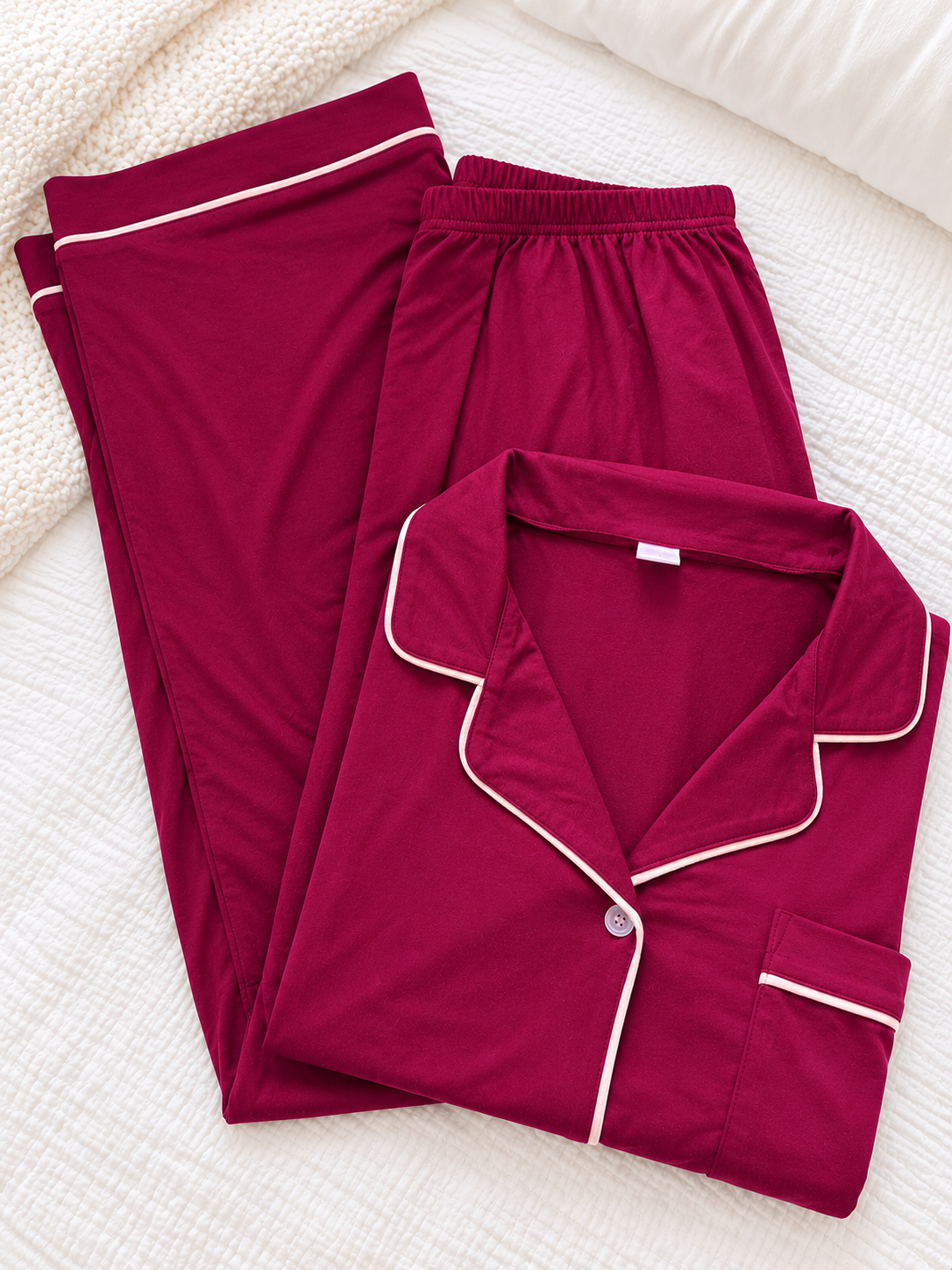 Pijama de pantalón Color Vino
