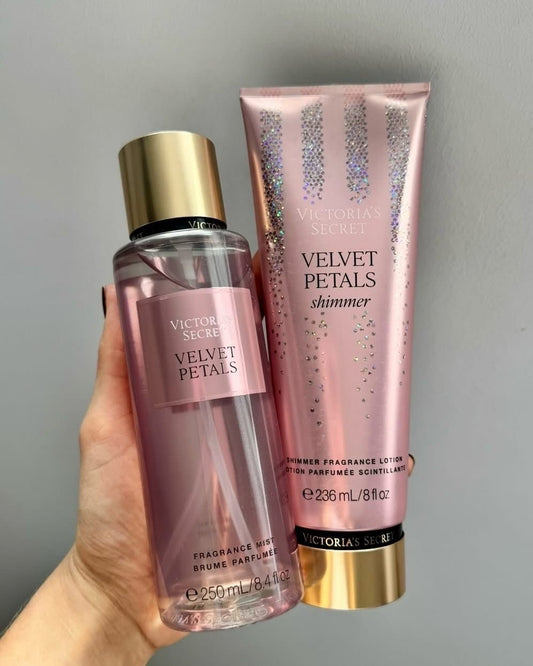 Velvet Petals Shimmer✨ Victoria’s Secret Set 2pcs