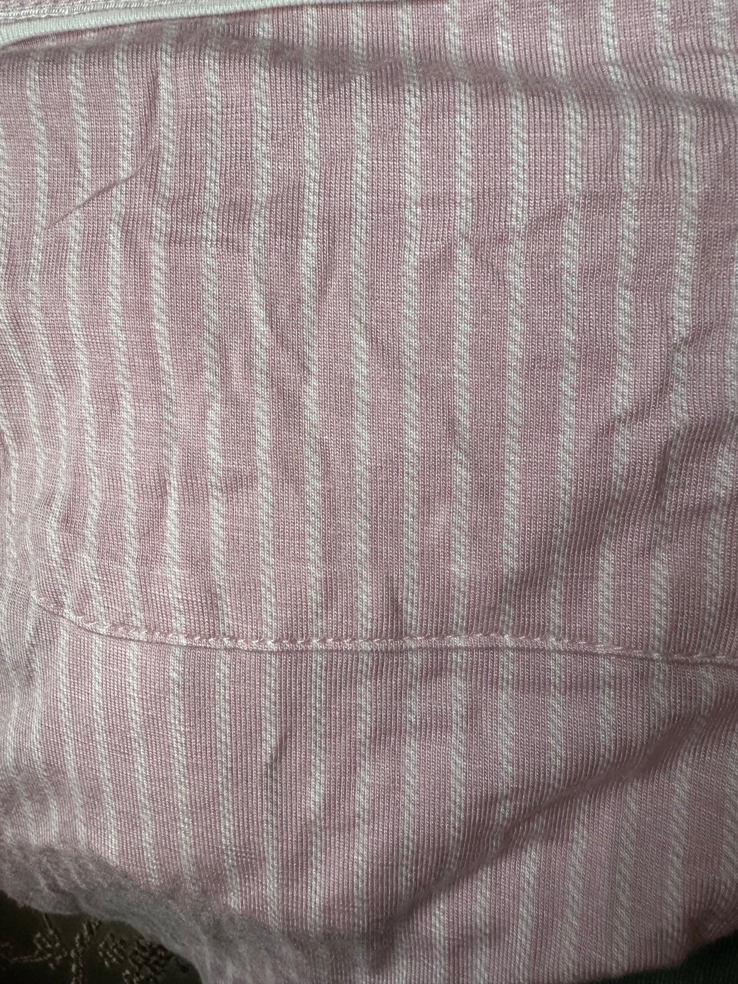Pijama Rayada Rosada y Blanco