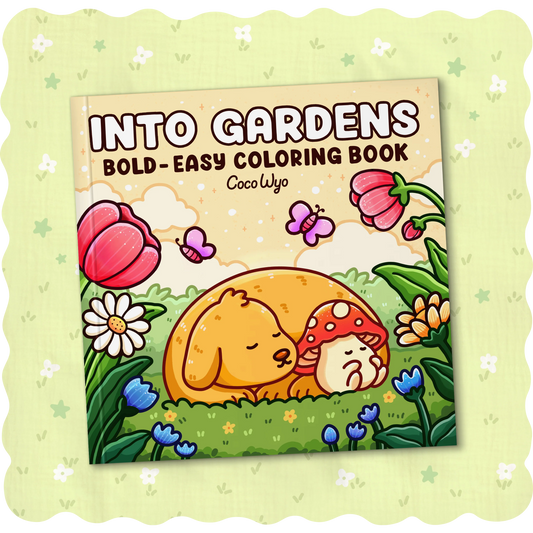 CocoWyo Into Gardens✨🩷 Coloring Book