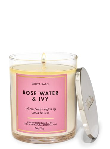 Vela pequeña Rose Water & Ivy