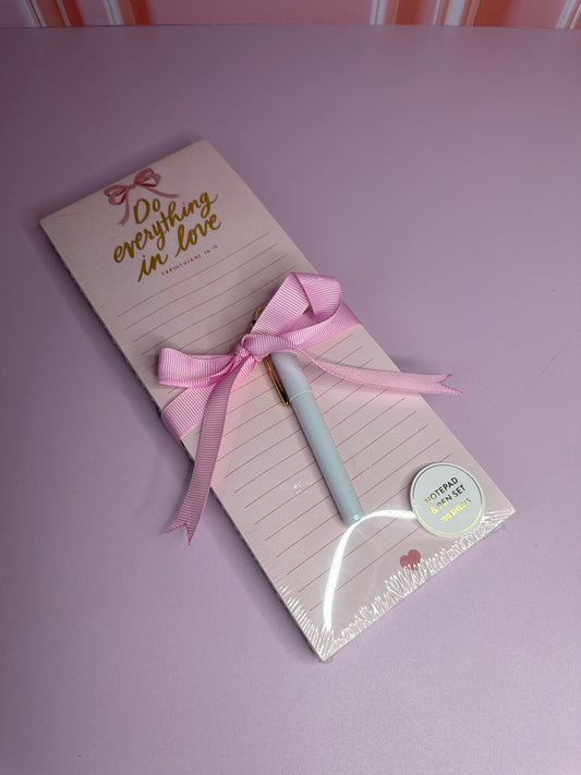 Notepad & Pencil