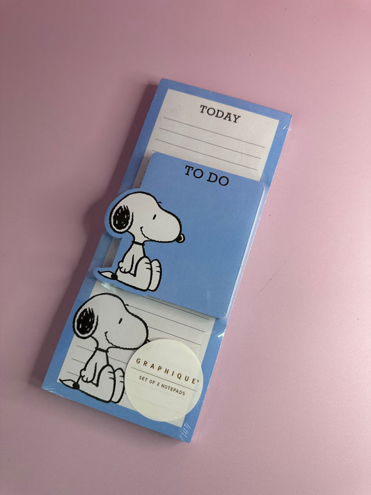 Set de 2 Snoopy Notepad