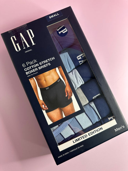 Boxer Gap 6 piezas Tonos Azules