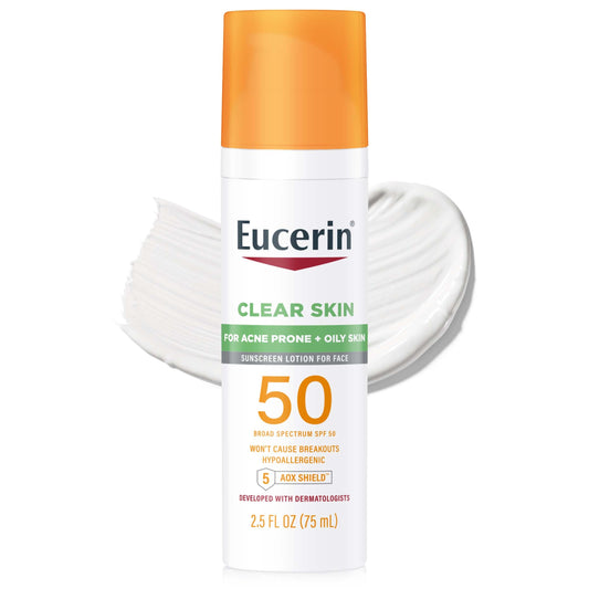 Eucerin Face Clear Skin Sunscreen Lotion - SPF 50