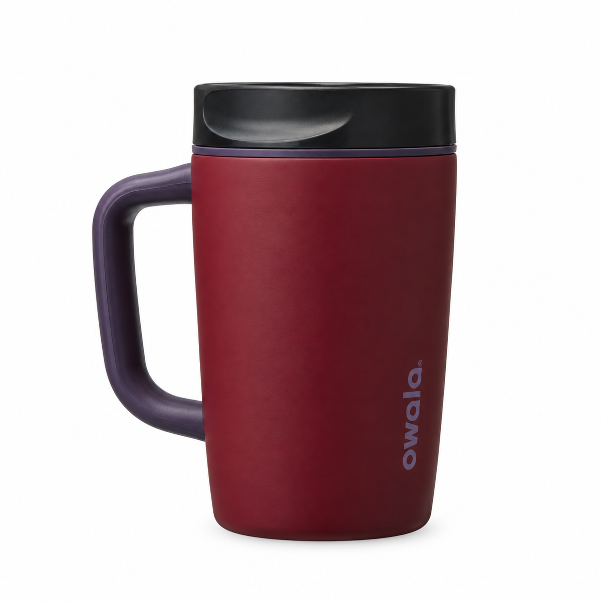 Owala Smoothsip - Slider - With - Handle 12 Oz Burgundy Bay