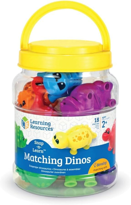 Learning Resources Snap-n-Learn Matching Dinos Montessori Counting
