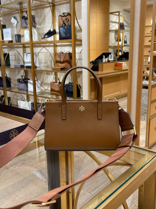 Tory Burch Blake Mini Tote Crossbody Café