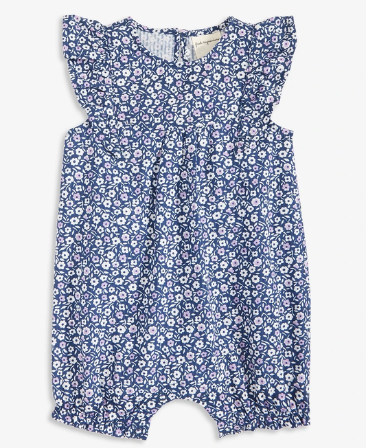 First Impressions Baby Girls Floral-Print Cotton Sunsuit
