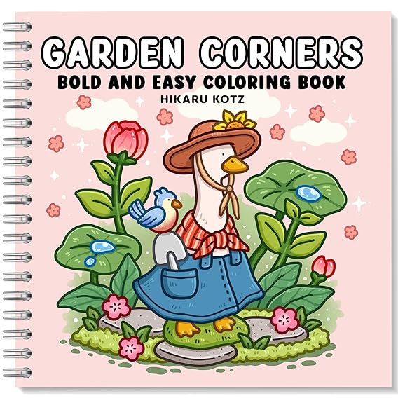 Garden Corners Coloring Book Espiral Version