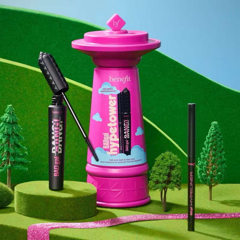 Benefit Cosmetics 2-Piece BADgal Hypetower Eye Makeup Duo Mascara & Eyeliner Gift Set