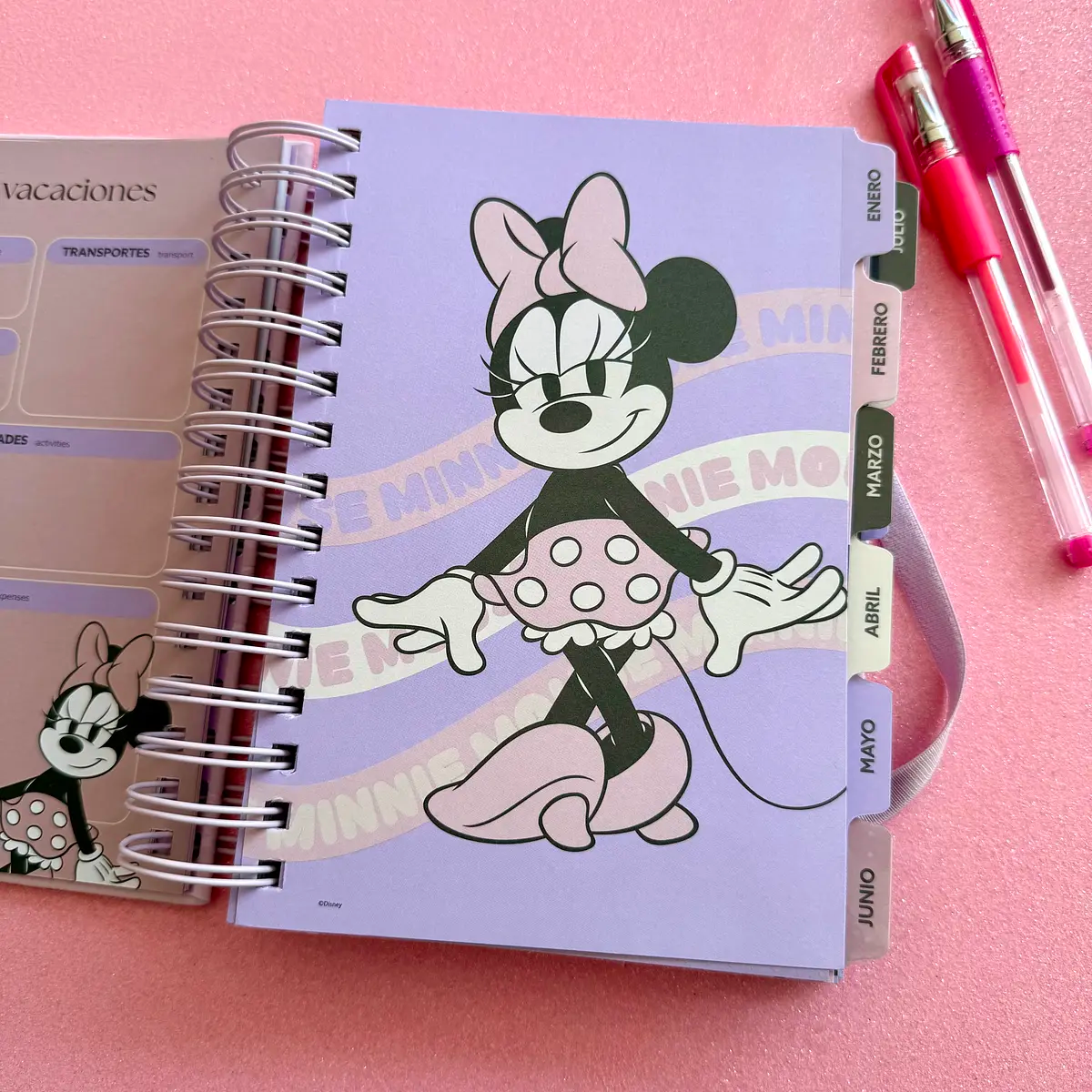 AGENDA  MINNIE MOUSE 2026 BY MOOVING