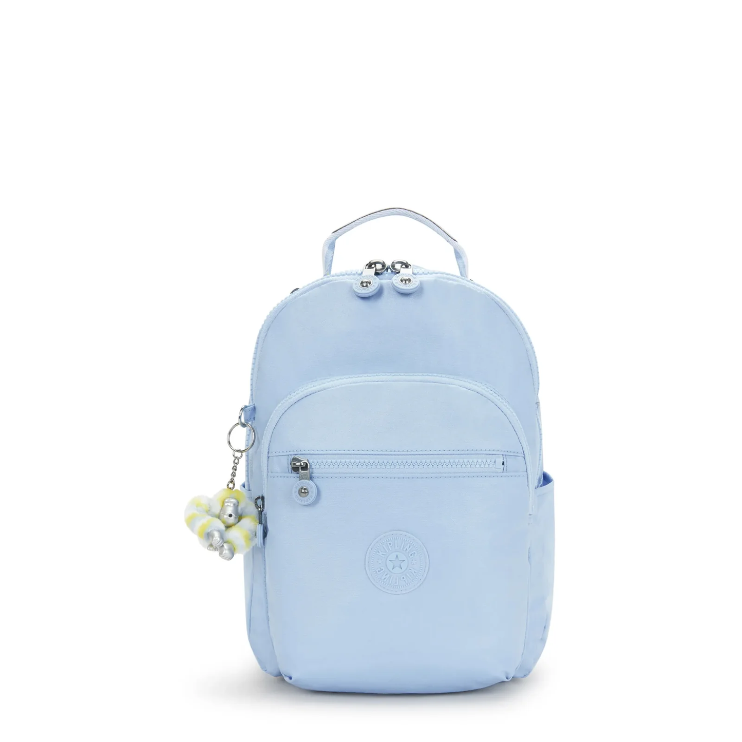 Kipling SEOUL SMALL METALLIC TABLET BACKPACK Clear Sky Metallic