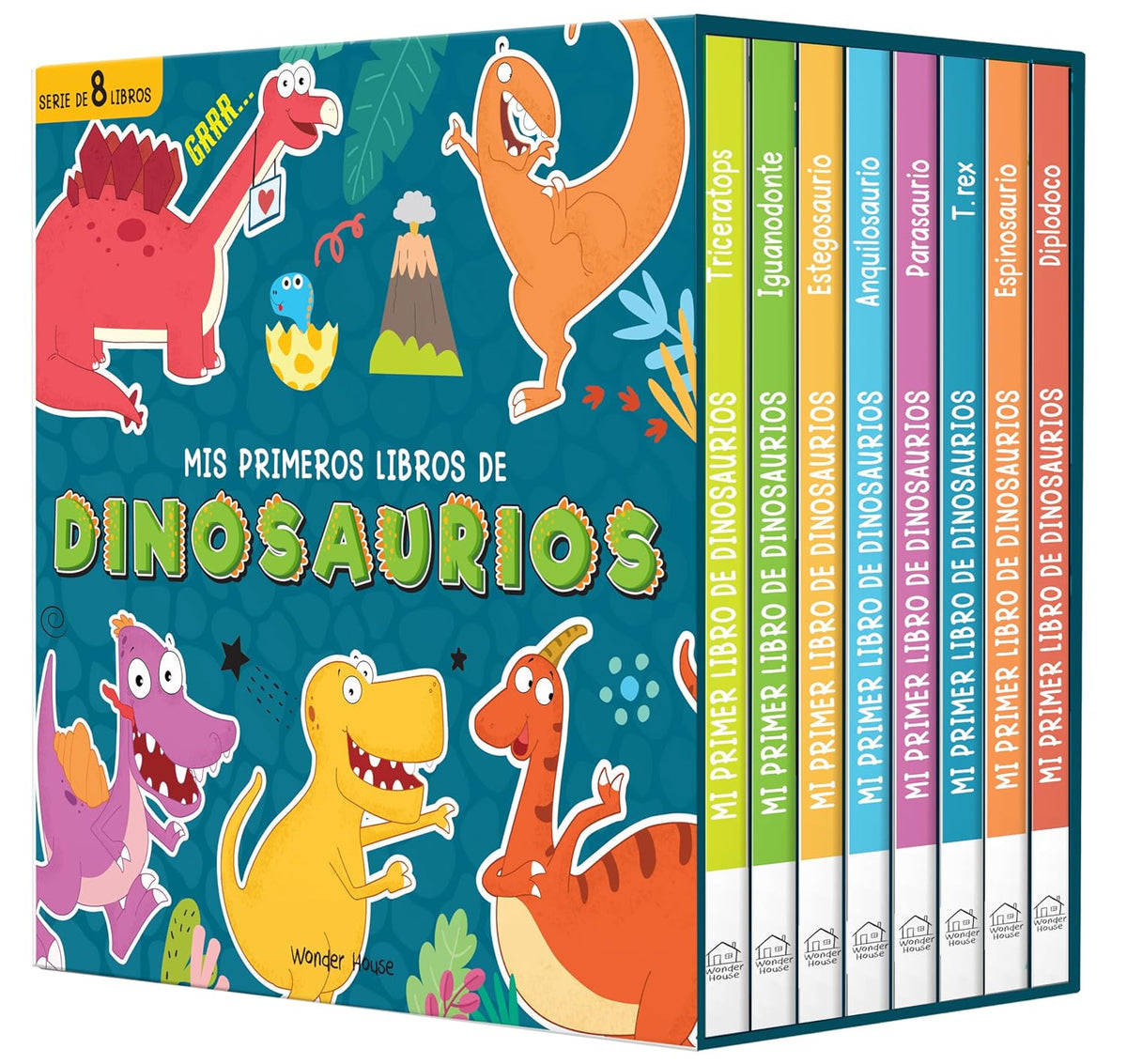 My First Dino Board Book Boxed Set- Mis Primeros Libros de Dinosaurios