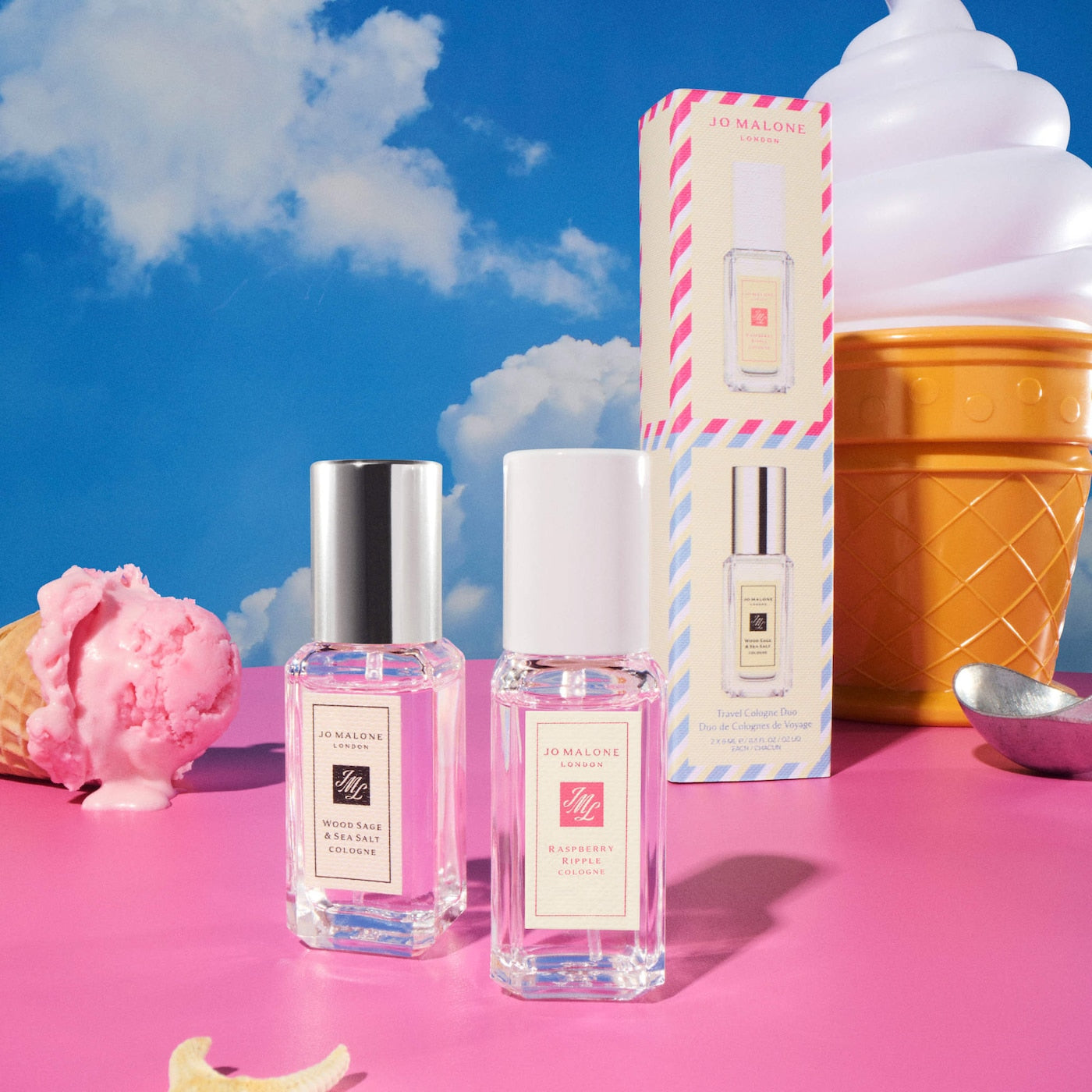 Jo Malone London Mini Raspberry Ripple & Wood Sage & Sea Salt Cologne Set Duo