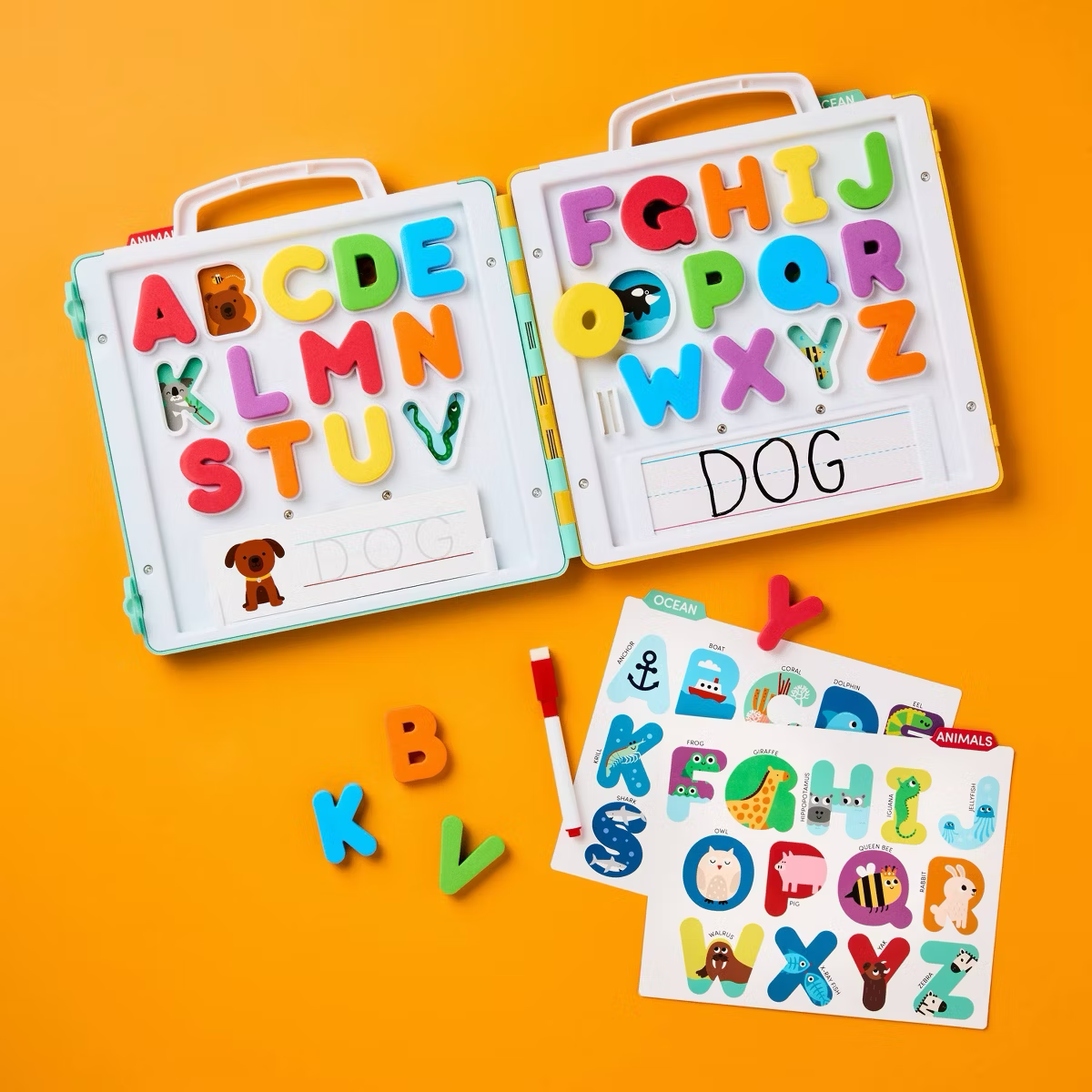 Alphabet Travel Case - Gigglescape™: Preschool Educational Toys, Reading & Writing Kits, Fine Motor Skills Development