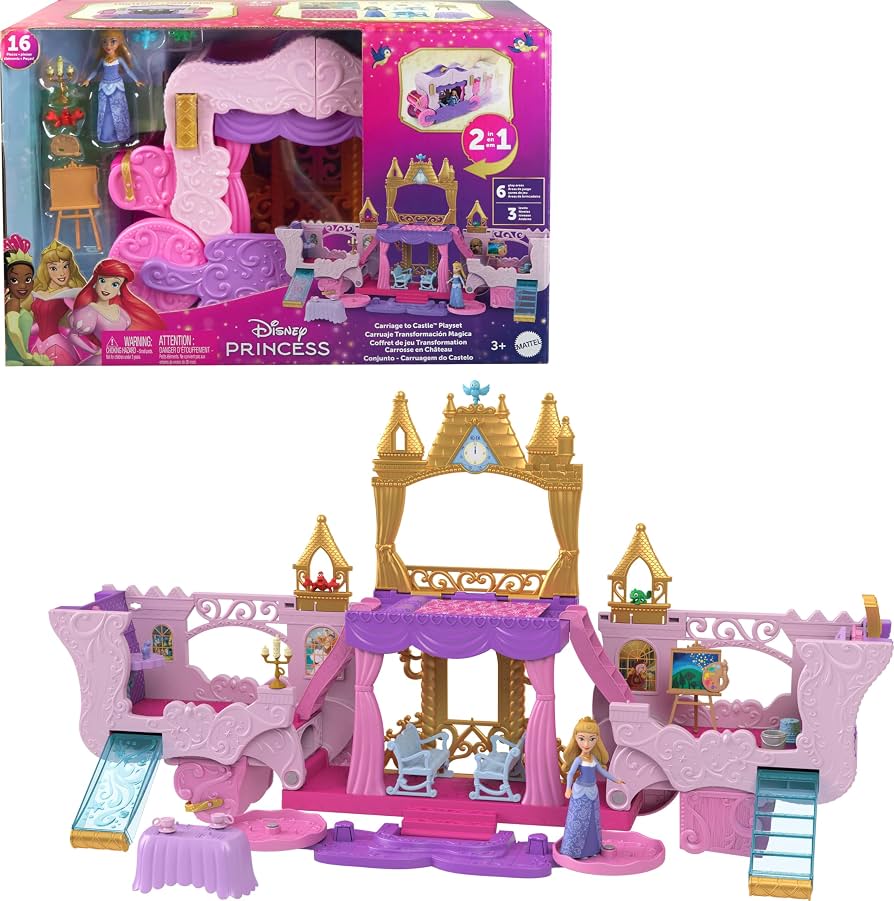 Mattel Disney Princess Toys Carriage to Castle