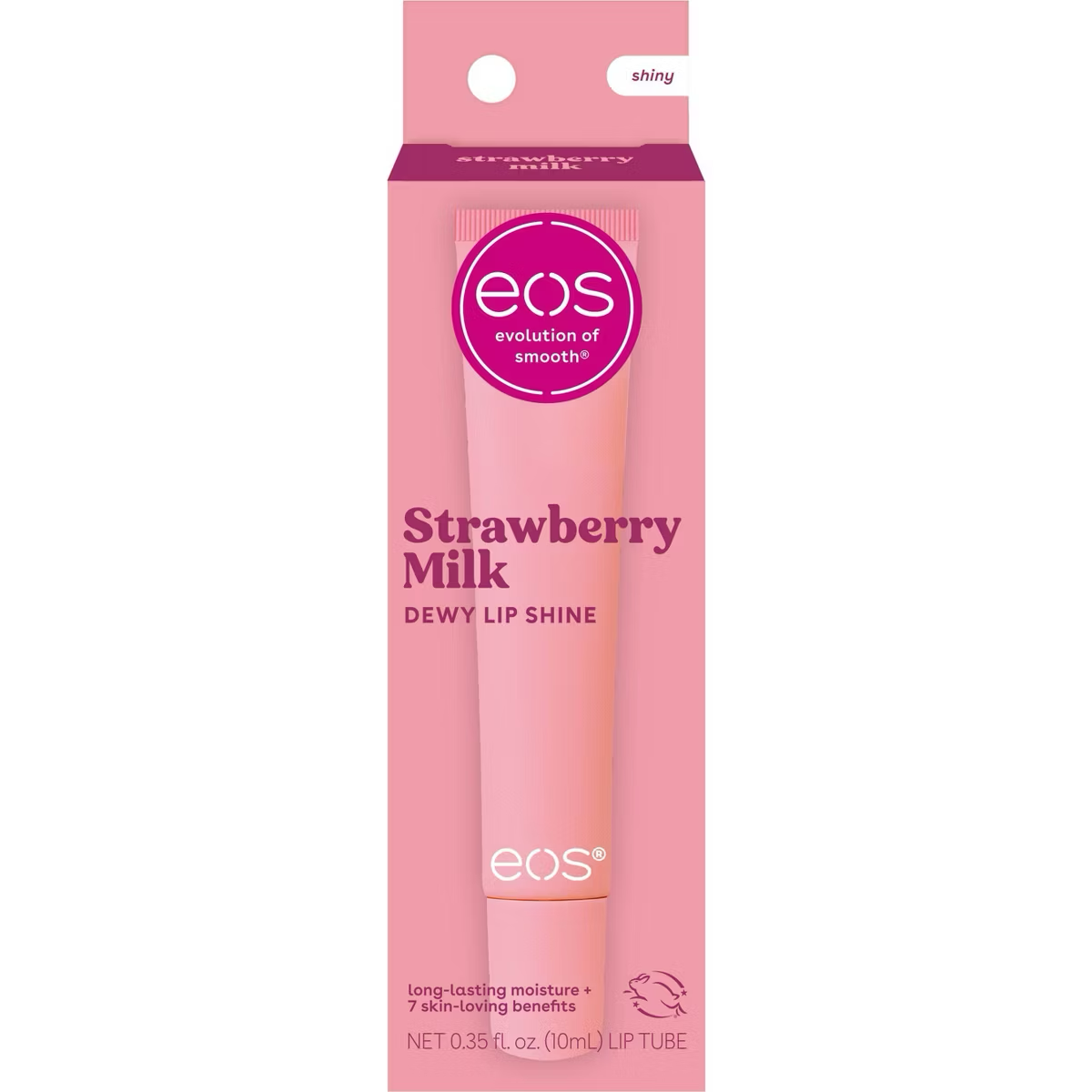 eos Dewy Lip Shine Strawberry Milk