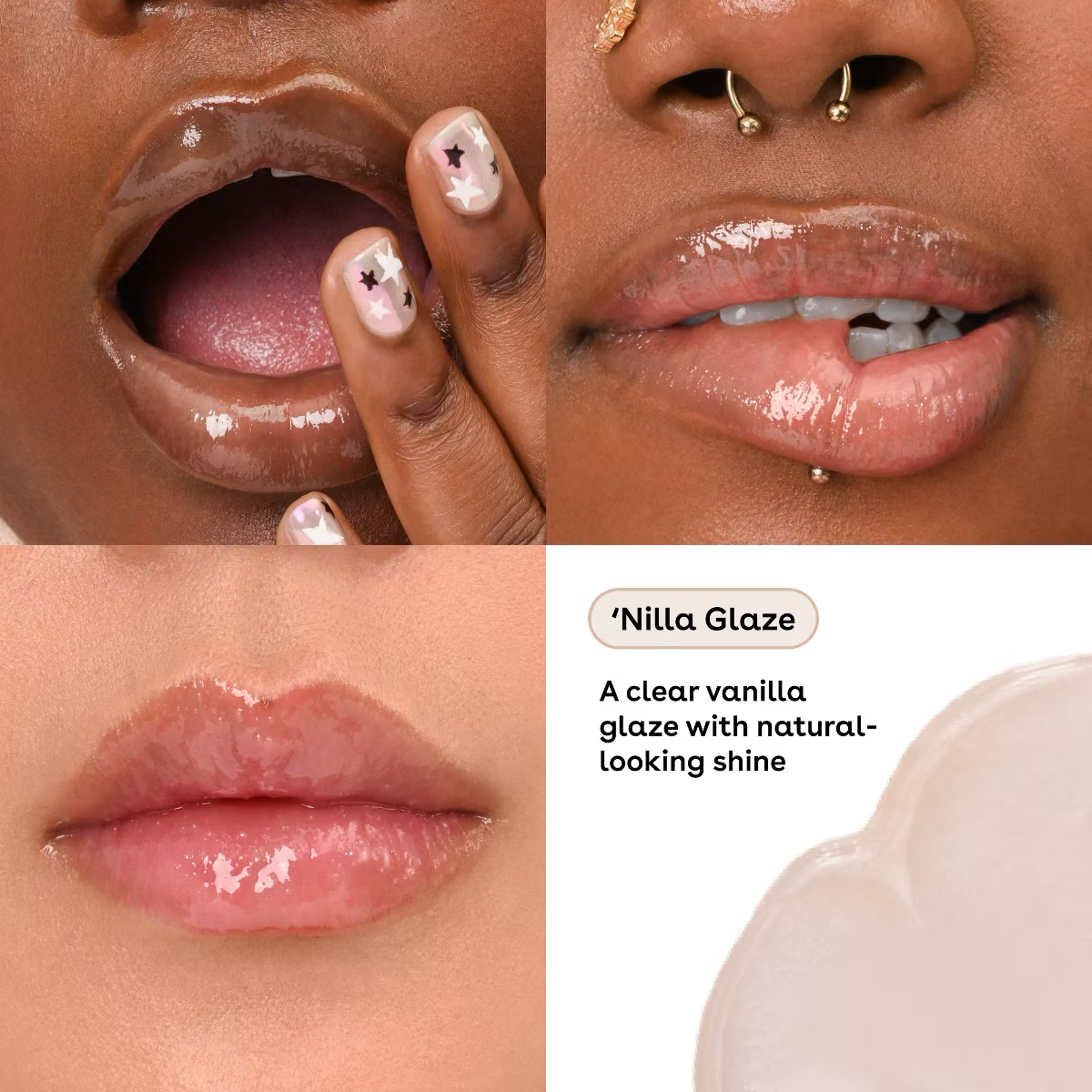eos Dewy Lip Shine Nilla Glaze