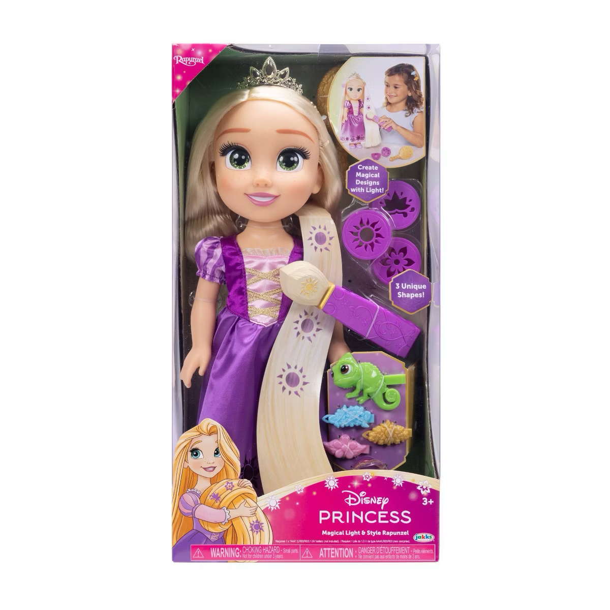 Disney Princess Magical Light and Style Rapunzel Doll