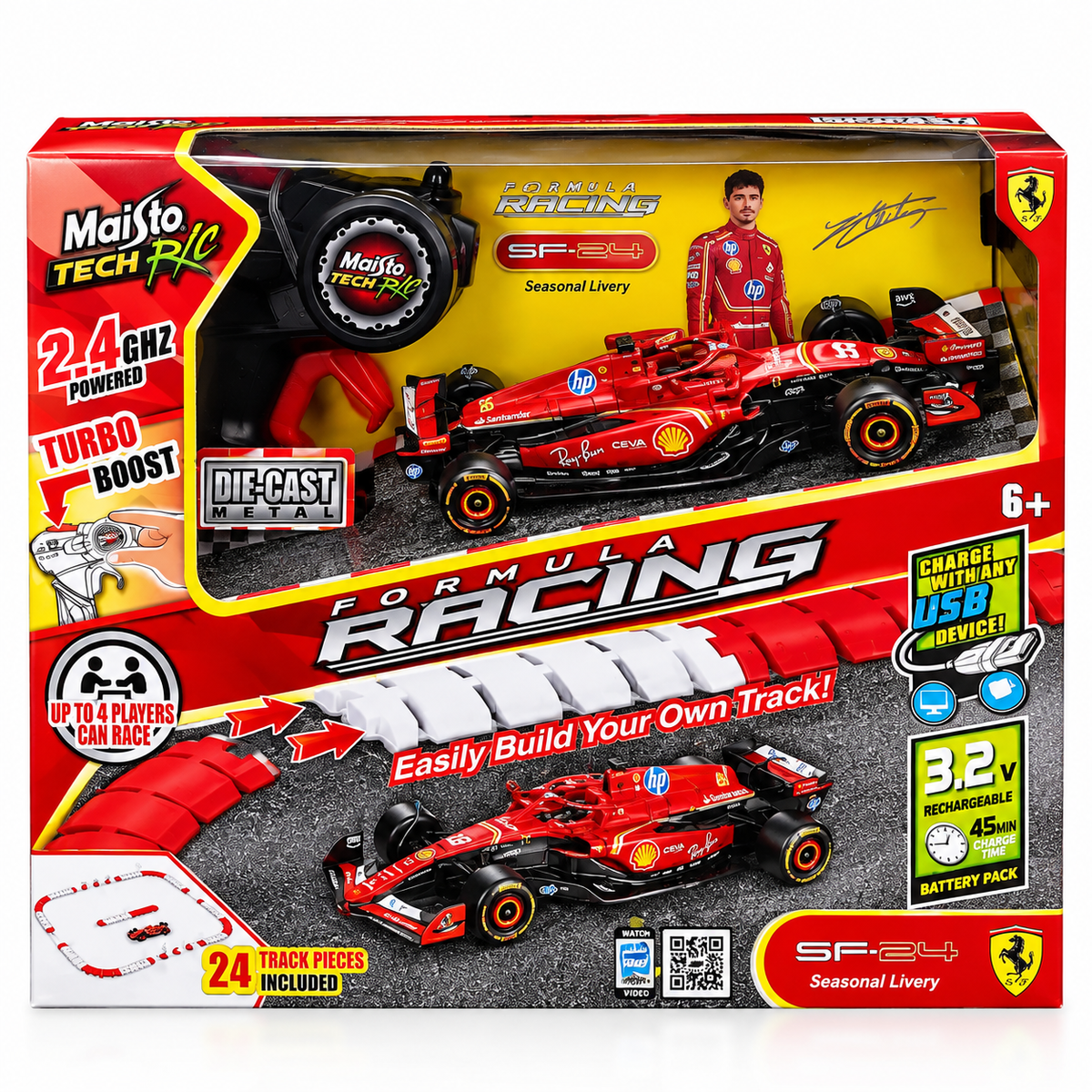Maisto Tech R/C 1:41 Ferrari SF-24 Mini