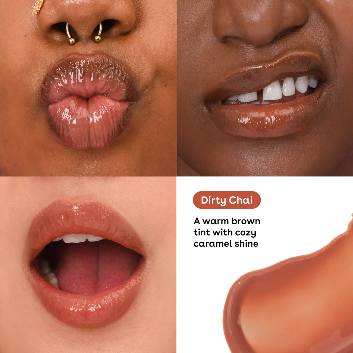 eos Dewy Lip Shine Dirty Chai