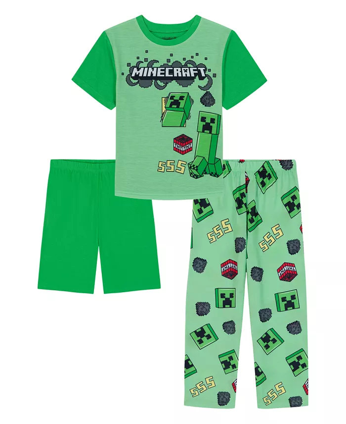 Minecraft  3-Piezas Set de Pijama Niño