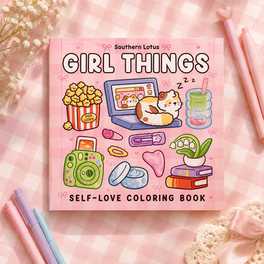 Southern Lotus Girl Things Coloring Book