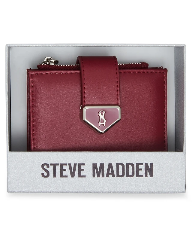 Steve Madden Women's Boxed  Bifold Wallet Red