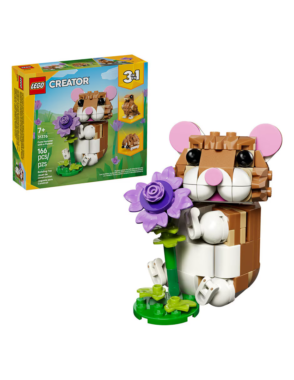 LEGO Creator 3 in 1 Cute Hamster with a Flower