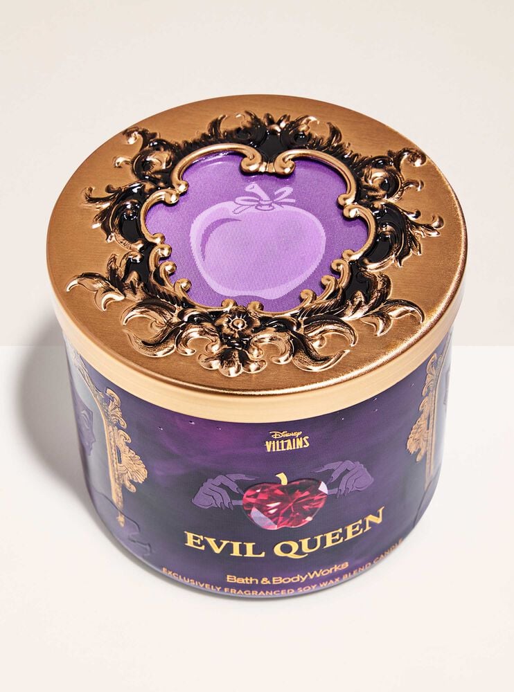 Bath&Body Works Vela 3 Mechas Evil Queen Villains Collection