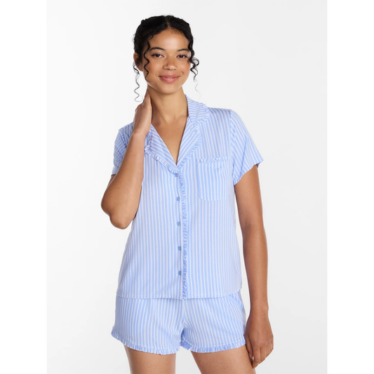Pijama de short  Rayada