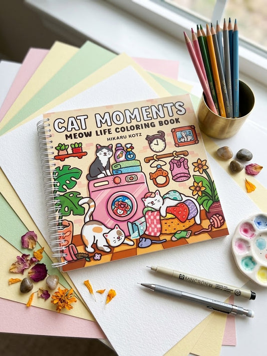 Libro de Pintar Cat Moments