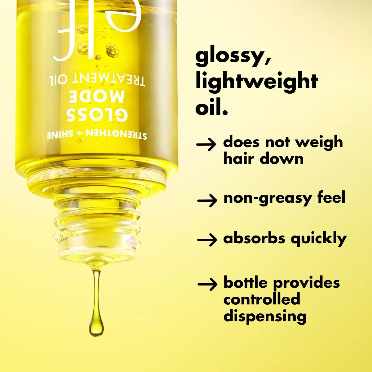 e.l.f. Hair Gloss Mode Treatment Oil - Strengthen + Shine