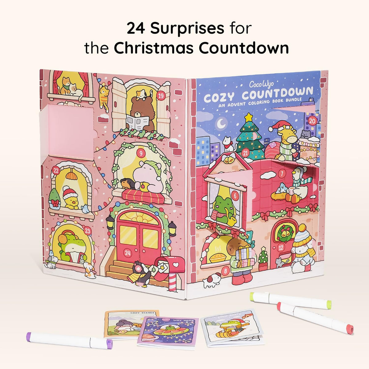 Cozy Countdown: An Advent Coloring Book Bundle