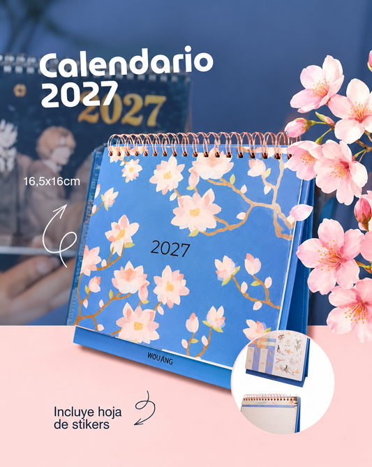 Calendario de Escritorio Floral 🌸