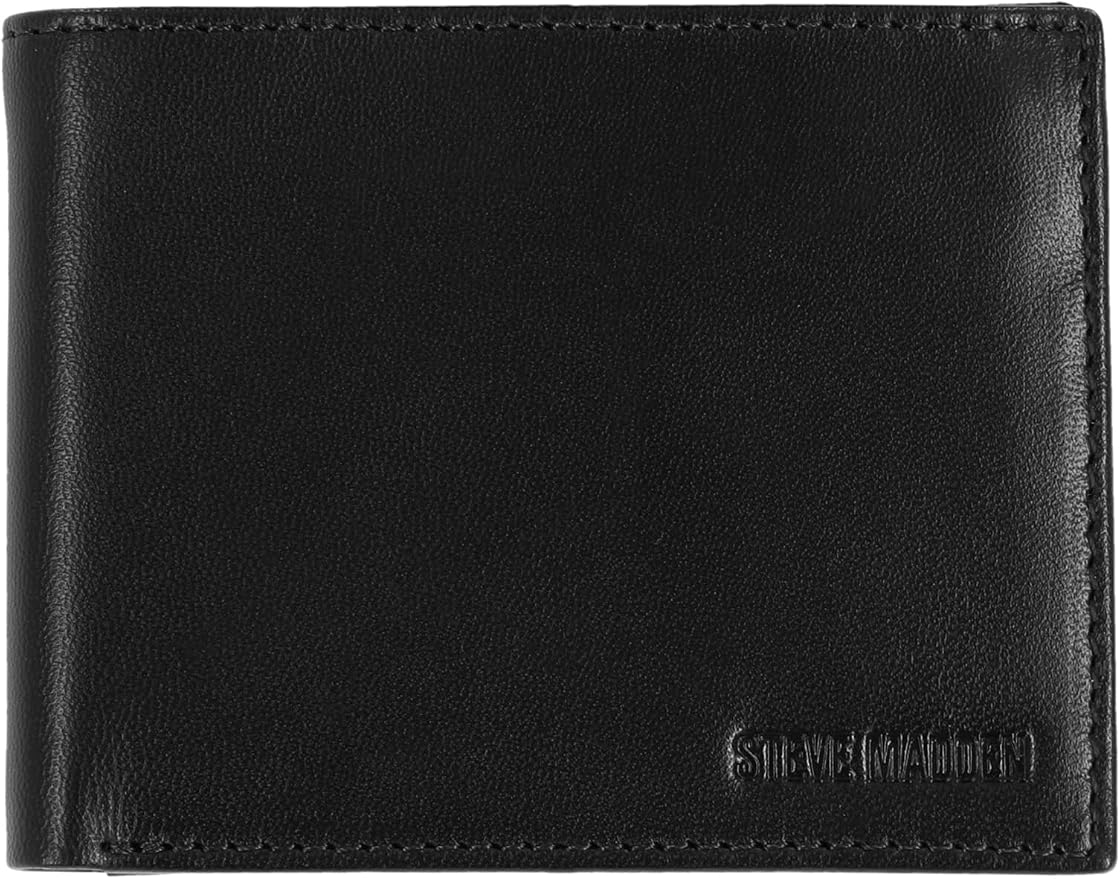 Steve Madden Men's Slim Leather Wallet
