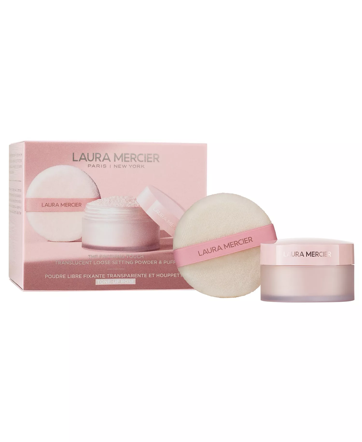 Laura Mercier 2-Piece The Finishing Touch Translucent Tone-Up Rose Loose
