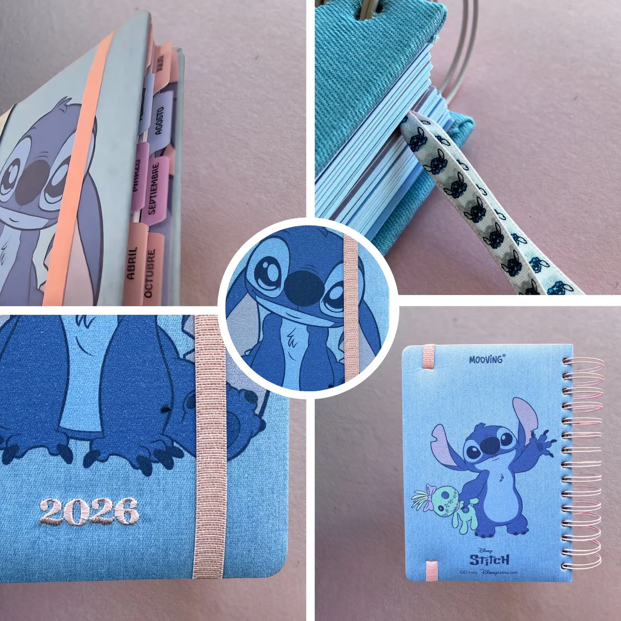 AGENDA 2026 STITCH DIA POR PAGINA BY MOOVING