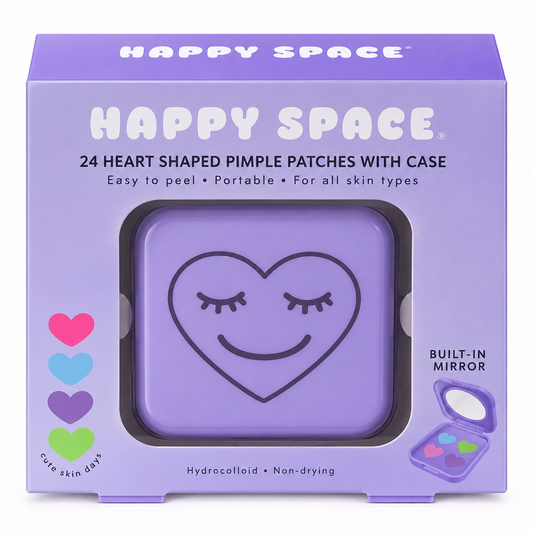 Happy Space™ Heart-Shaped Pimple Patches With Case