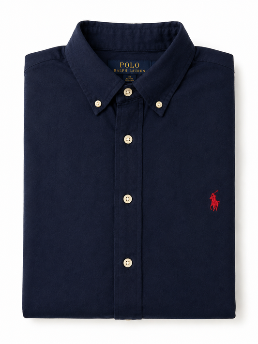 Camisa Polo Ralph Lauren manga corta azul