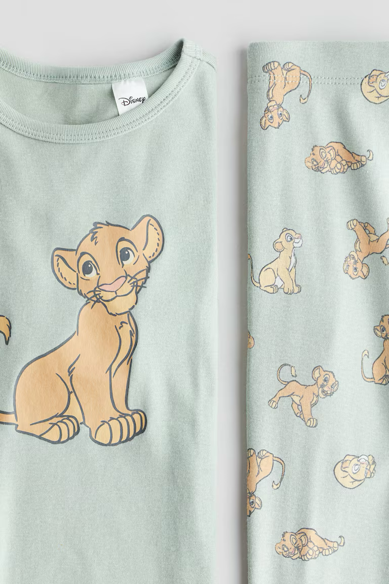 HM THE LION KING SNUG FIT COTTON JERSEY PAJAMAS