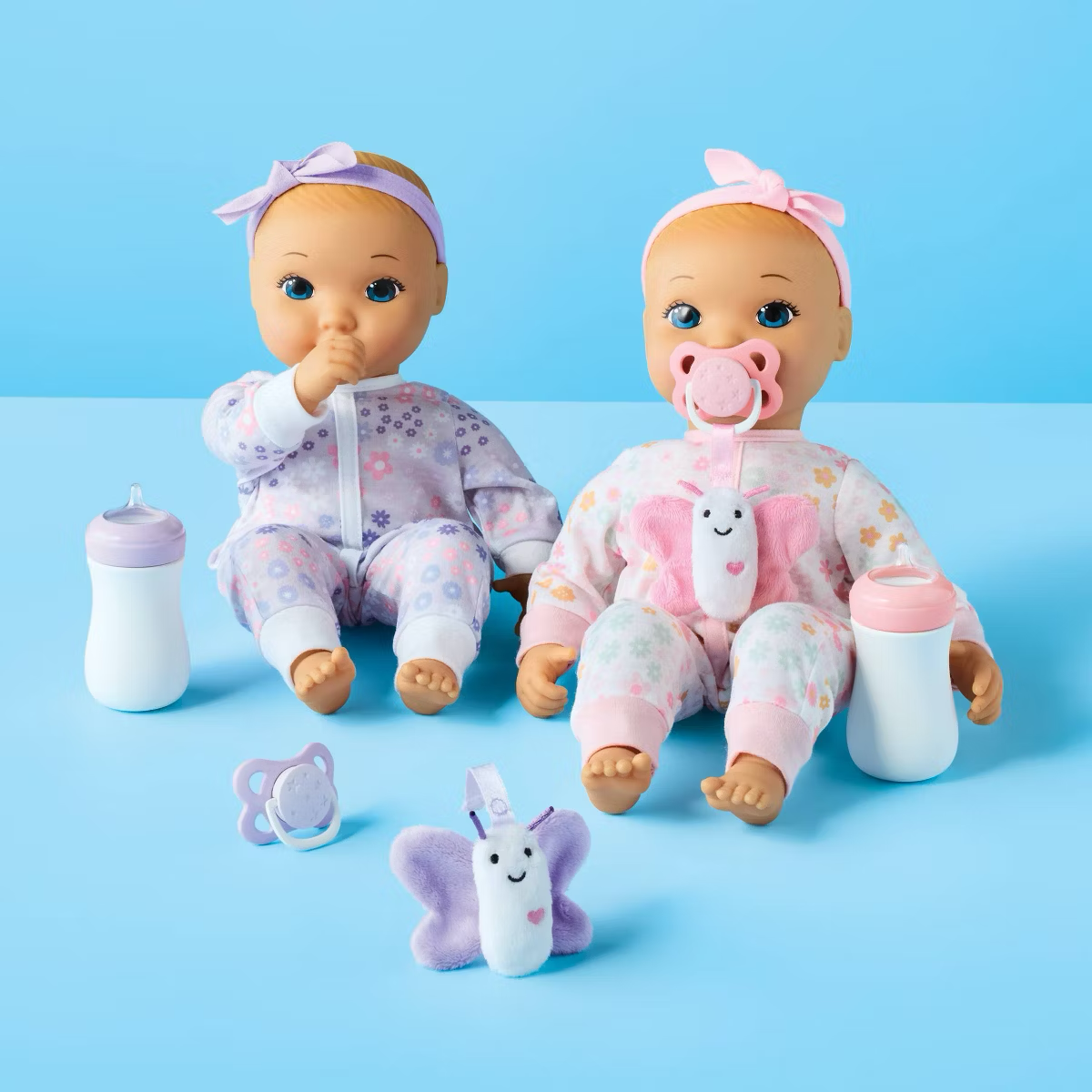 14" Girl Twin Baby Dolls - Gigglescape