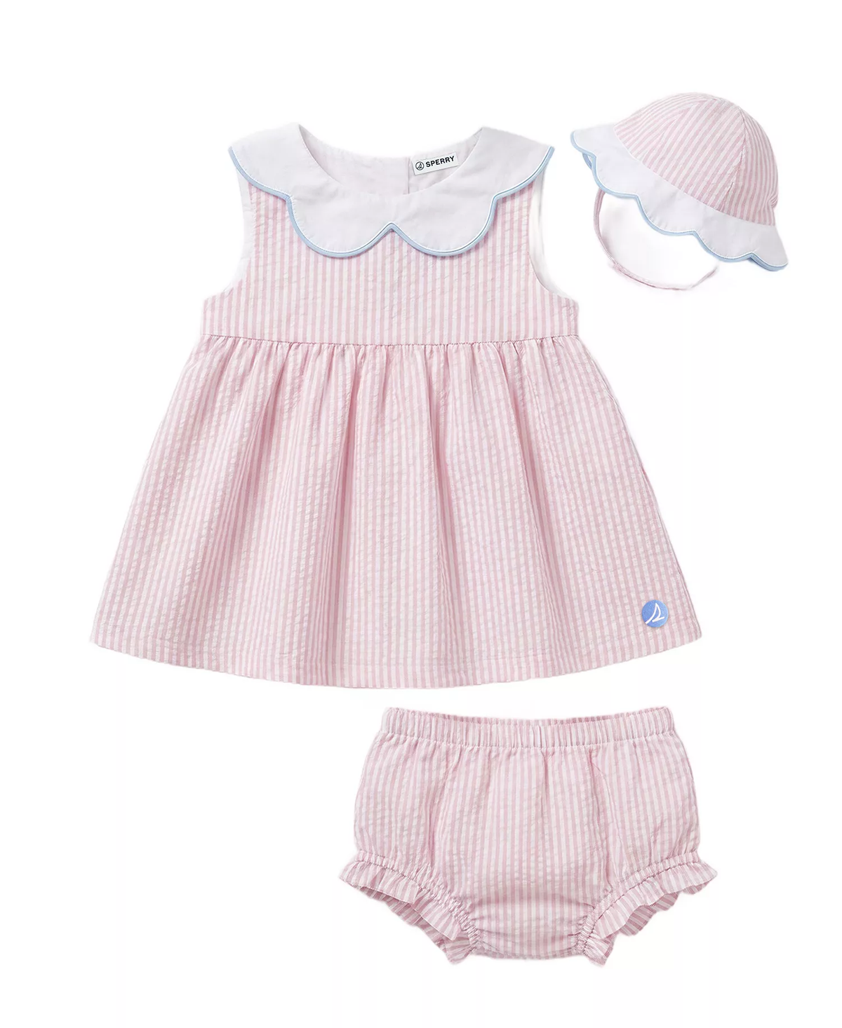 Vestido de Bebé- Sperry Dress 3-Piece Set