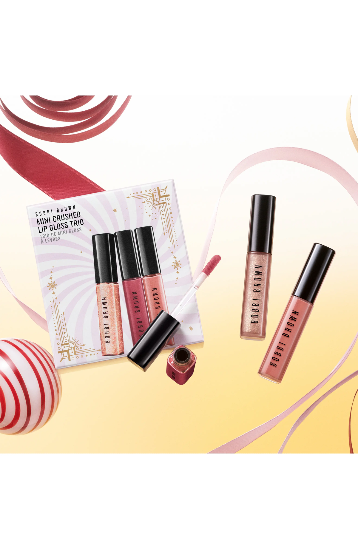 Bobbi Brown 3-Piece Mini Crushed Oil-Infused Tinted Lip Gloss Trio Gift Set